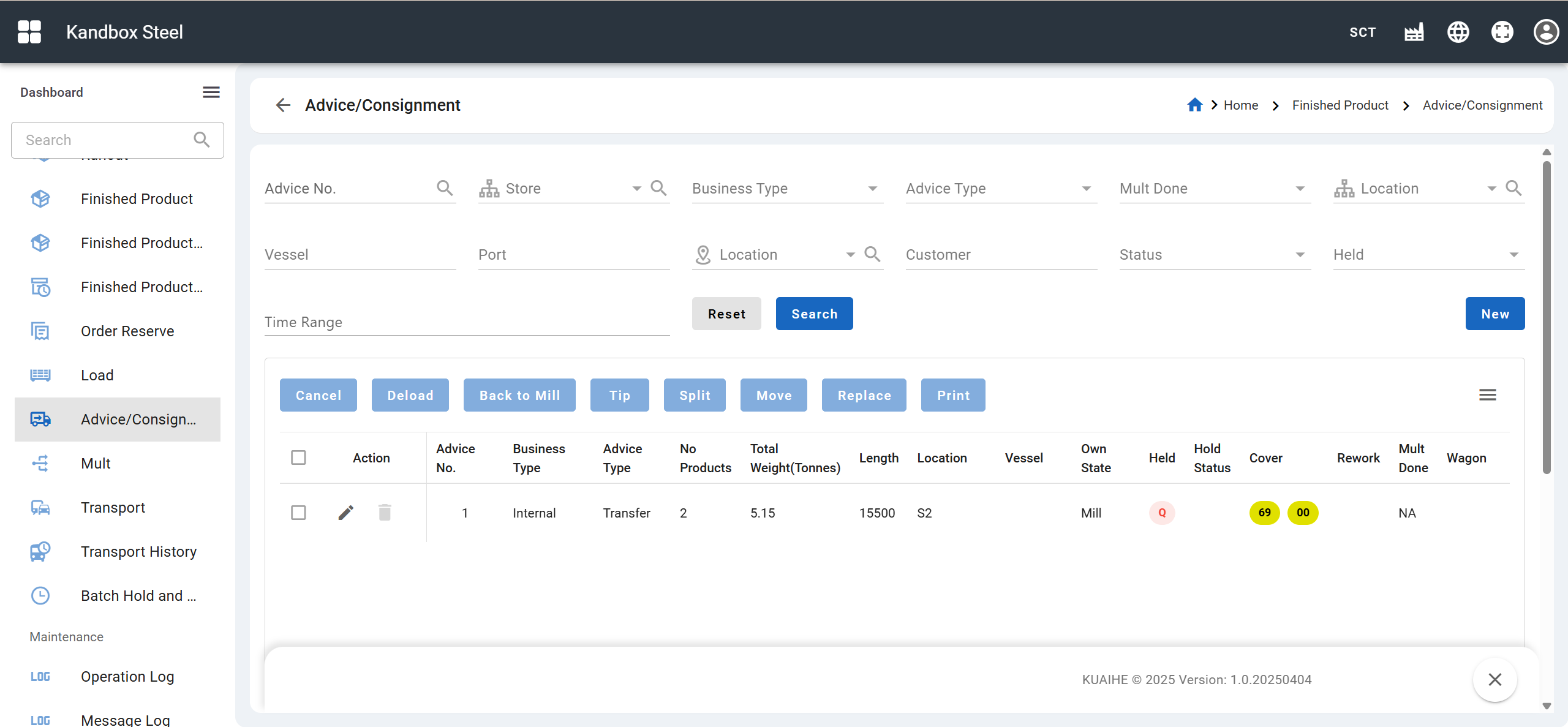 Intelligent Inventory & Logistics Coordination UI
