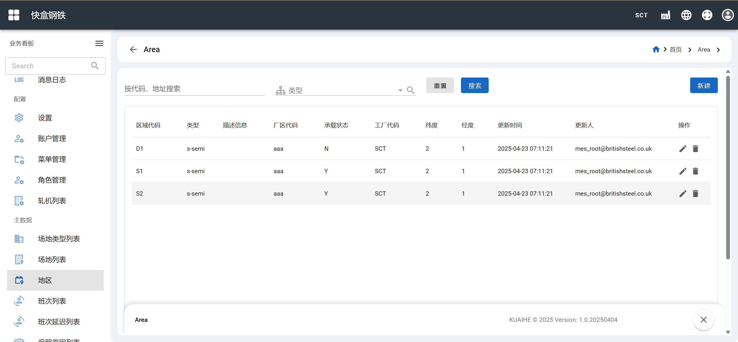 Master Data-Driven Operational Foundation UI